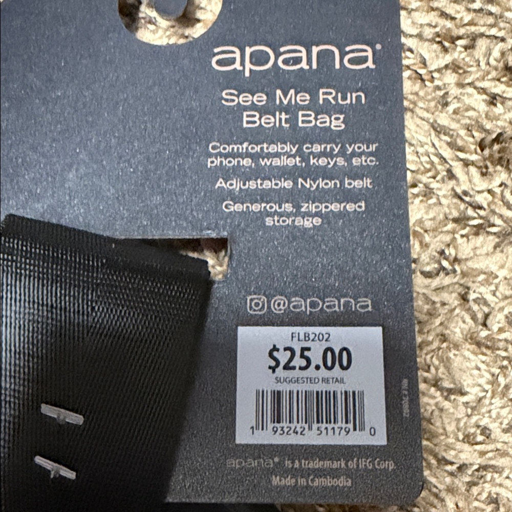 Apana Black Camouflage Crossbody Bag - Picture 4 of 4